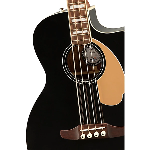 Kingman V2 Acoustic Electric Bass Black