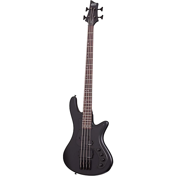 Schecter Guitar Research Stiletto Stealth 4 Electric Bass Guitar Satin Black