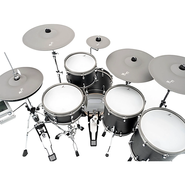 5X Acoustic Designed Electronic Drum Set Black Oak Wrap