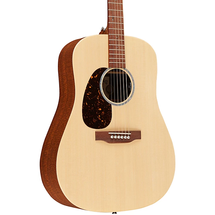 DX2E X Series Mahogany Left Handed Dreadnought Acoustic Electric Guitar Natural