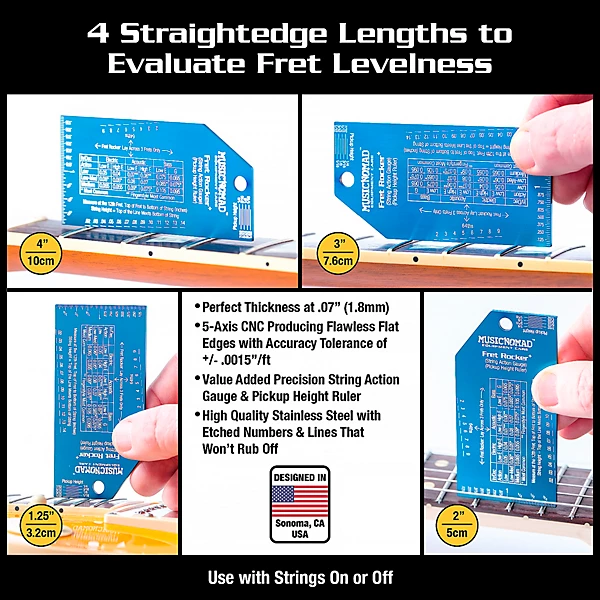 Precision Fret Rocker and Fret Gauge Kit