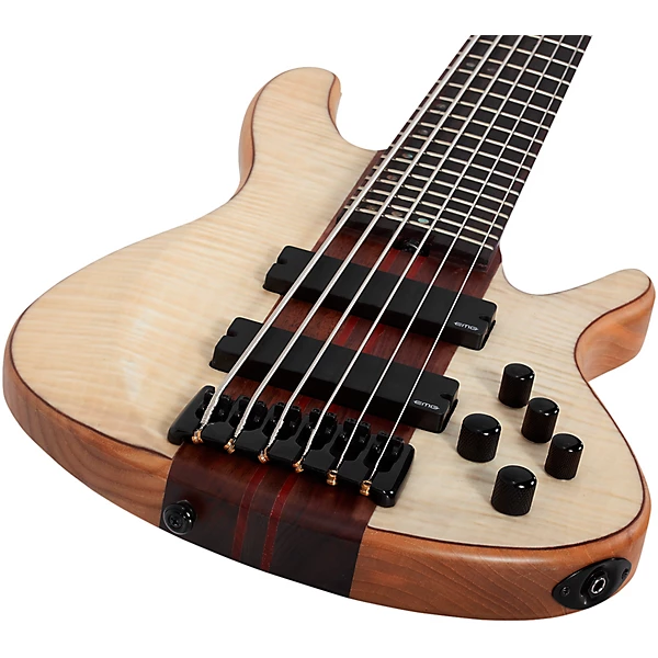 Schecter Guitar Research Charles Berthoud CB 6 6 String Electric Bass Guitar Natural Satin