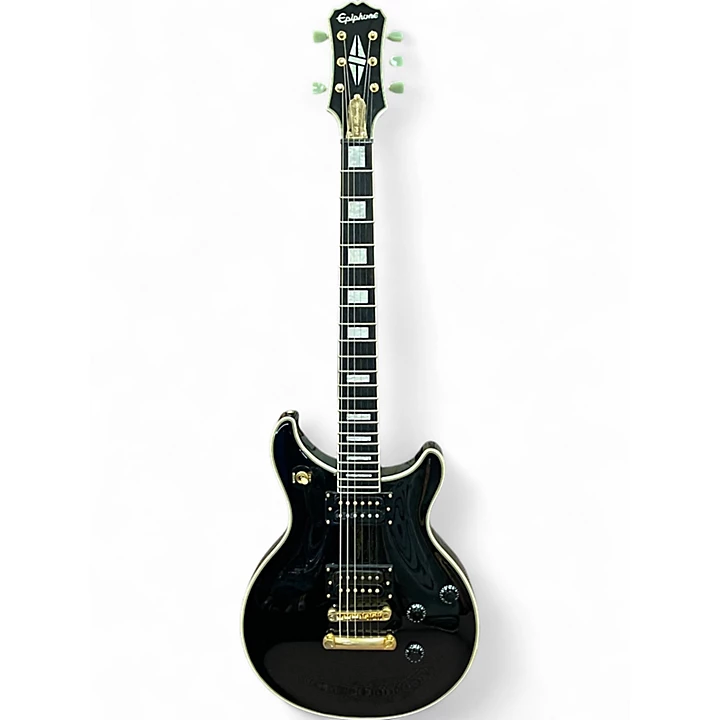 Epiphone Used Epiphone Limited Edition Tak Matsumoto DC Custom Black Solid Body Electric Guitar