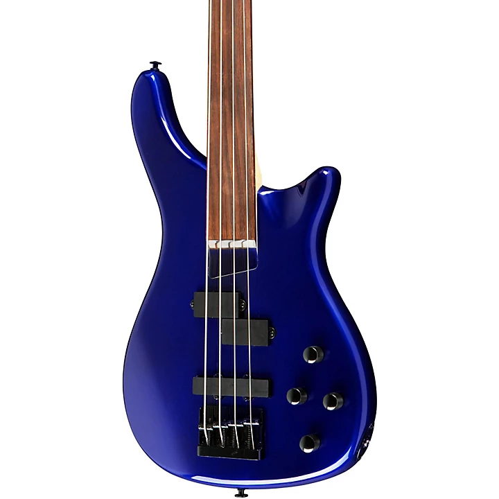 LX200BF Fretless Series III Electric Bass Guitar Metallic Blue