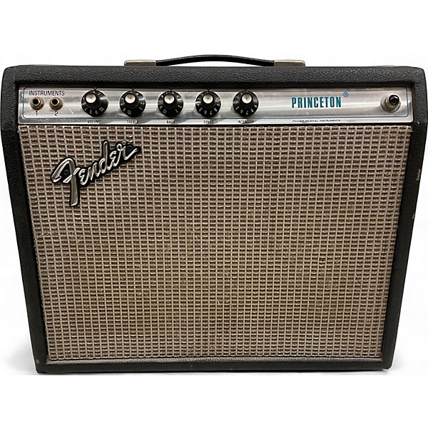 Vintage 1960s Fender Princeton Tube Guitar Combo Amp