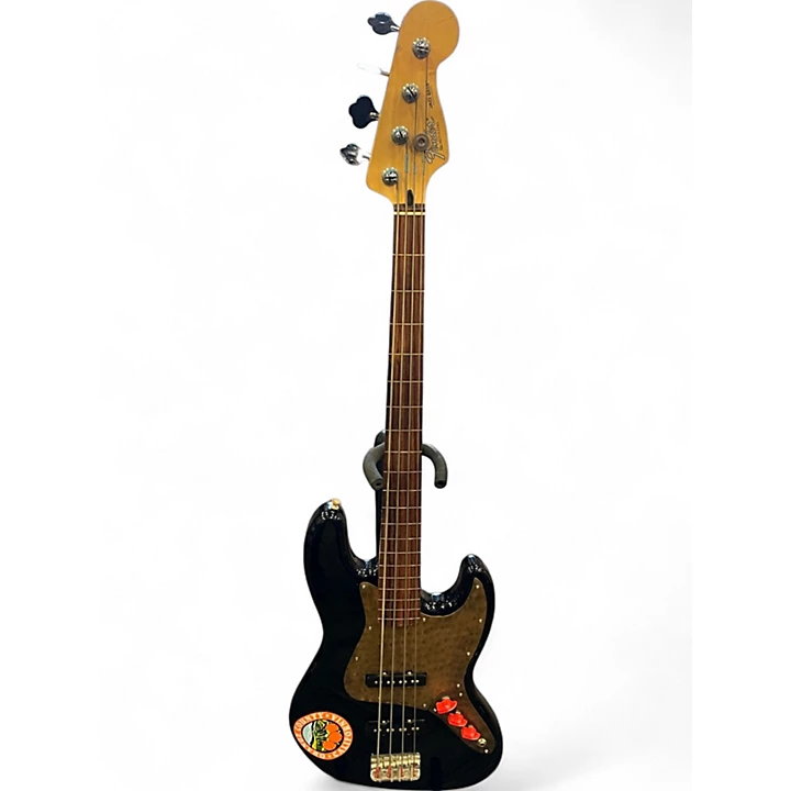 Used Fender Standard Jazz Bass Fretless Black Electric Bass Guitar