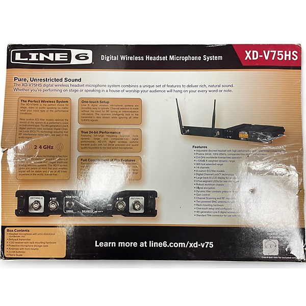 Line 6 Used Line 6 XDV75HS Headset Wireless System.gc