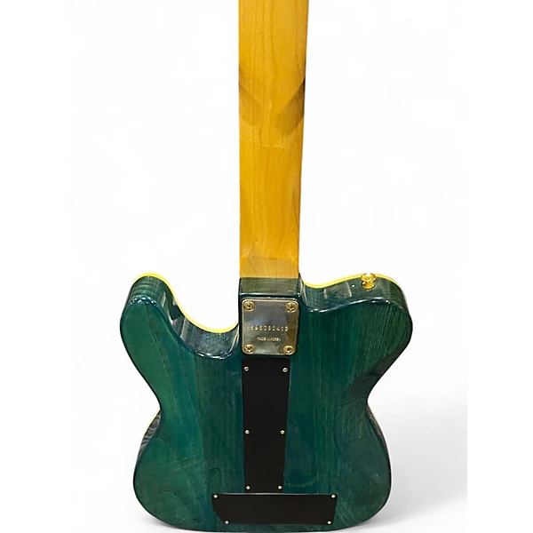 Used Optek Fretlight 200 Series Green Solid Body Electric Guitar