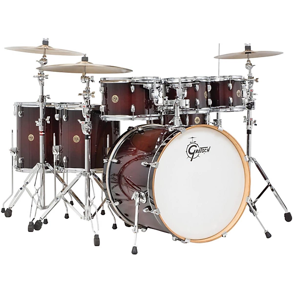 Gretsch Drums Catalina Maple 6 Piece Shell Pack With Free 8 Tom Level 1 Deep Cherry Burst J03648004005000.gc