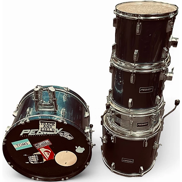 Peavey Used Peavey 5 Piece INTERNATIONAL SERIES COBALT BLUE Drum Kit.gc