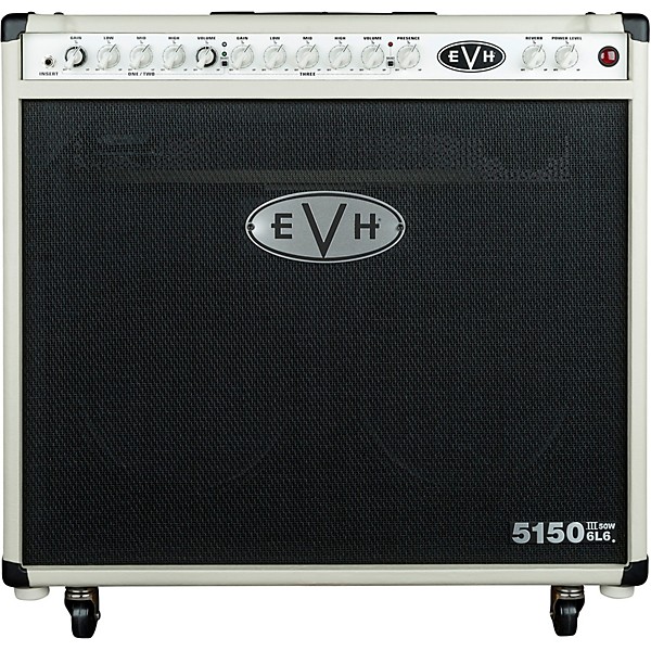 EVH 5150III 50W 2x12 6L6 Tube Guitar Combo Amp Level 1 Ivory K76897004002000.gc