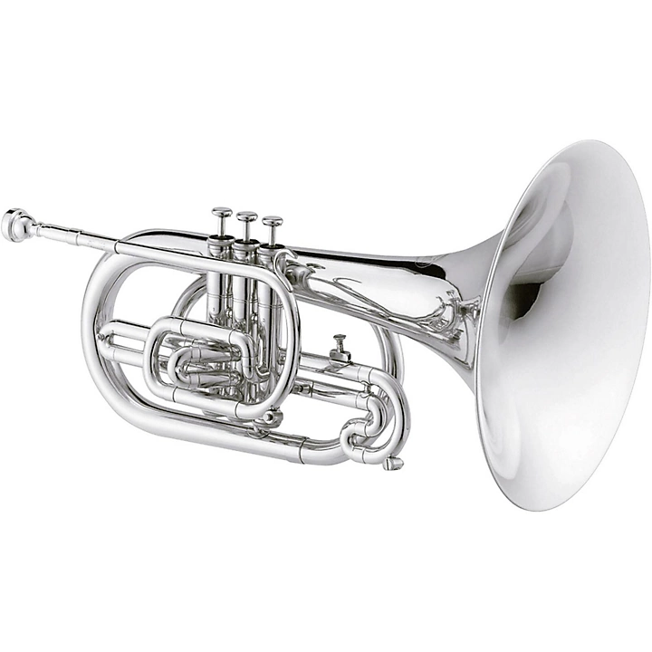 JMP1000M Qualifier Series F Marching Mellophone Silver