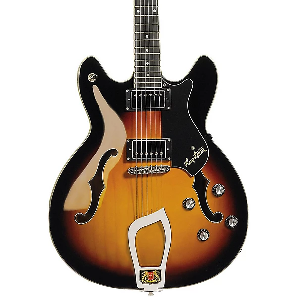 Hagstrom Viking Semi Hollowbody Electric Guitar Tobacco Sunburst