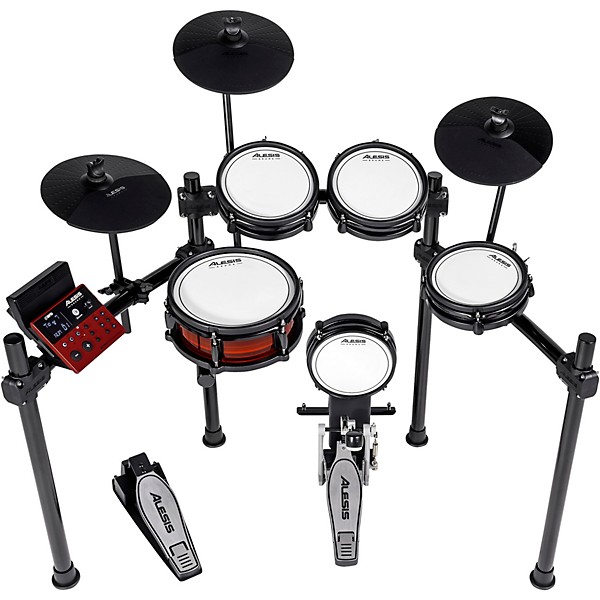Nitro Pro 8 Piece Pro Electronic Drum Kit With Mesh Heads Bluetooth