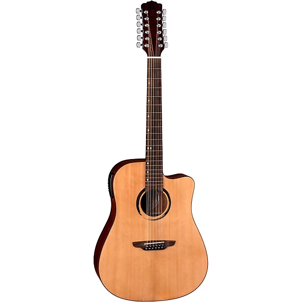 Luna WABI DC 12 Sabi 12 String Dreadnought Acoustic Electric Guitar Natural
