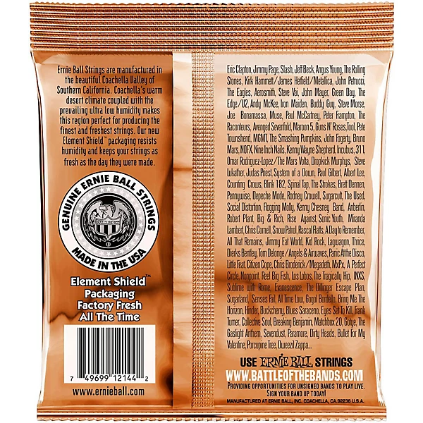 2144 Earthwood Phosphor Bronze Medium Acoustic Guitar Strings