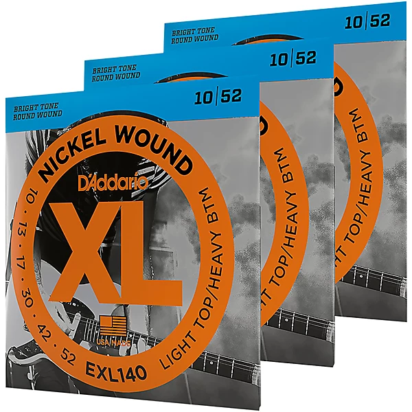 EXL140 Light Top Heavy Bottom Electric Guitar Strings 3 Pack