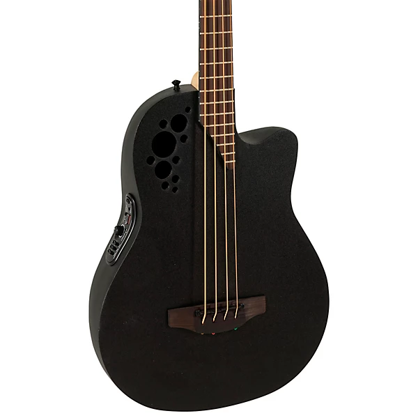 B778TX 5 G Pro Series Elite TX Mid Depth Acoustic Electric Bass Guitar Textured Black
