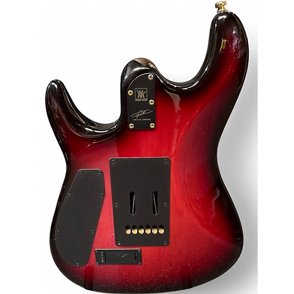 Ernie Ball Music Man Used Ernie Ball Music Man Jason Richardson Artist Series Cutlass Rorschach Red Solid Body Electric Guitar.gc