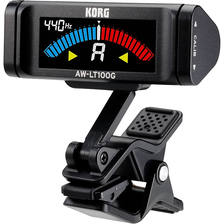 AW LT100G Clip On Guitar Tuner Black