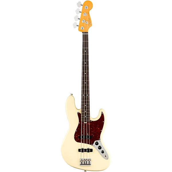 American Professional II Jazz Bass Rosewood Fingerboard Olympic White