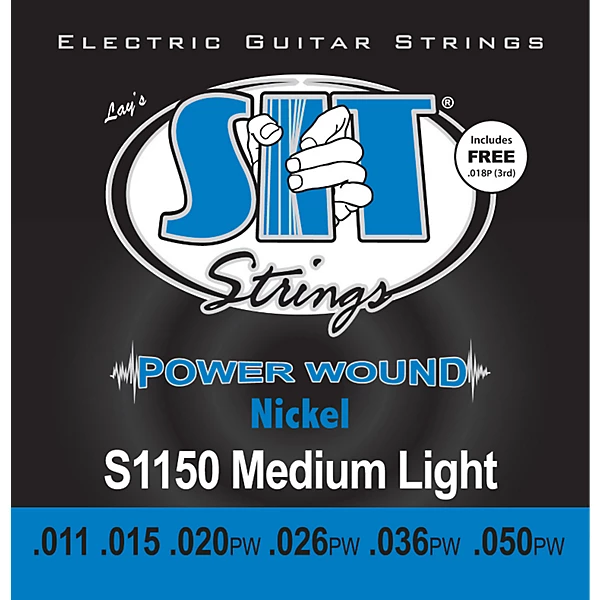 S1150 Medium Light Power Wound Nickel Electric Guitar Strings