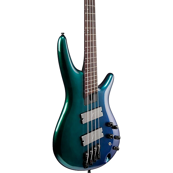 Ibanez SRMS720 4 String Multi Scale Electric Bass Guitar Level 1 Blue Chameleon M06848004001000.gc