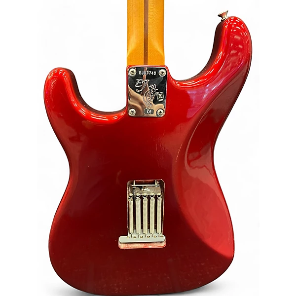 Used Fender Artist Series Eric Johnson Stratocaster Red Solid Body Electric Guitar