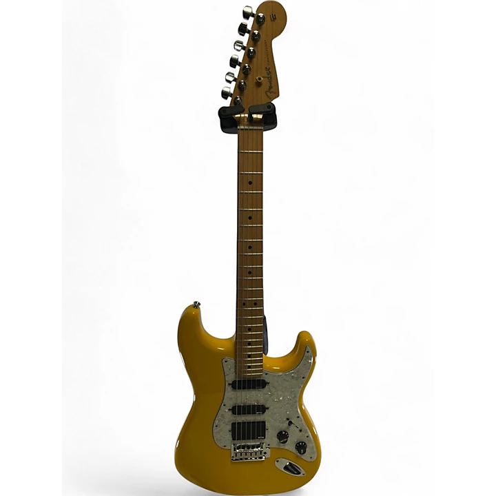 Used 2022 Fender Player Stratocaster HSS Yellow Solid Body Electric Guitar