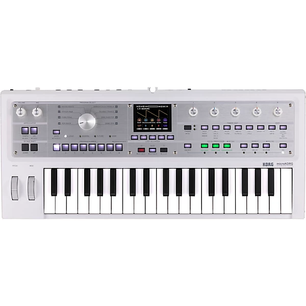microKORG 2 Keyboard Synthesizer Vocoder Limited Edition White