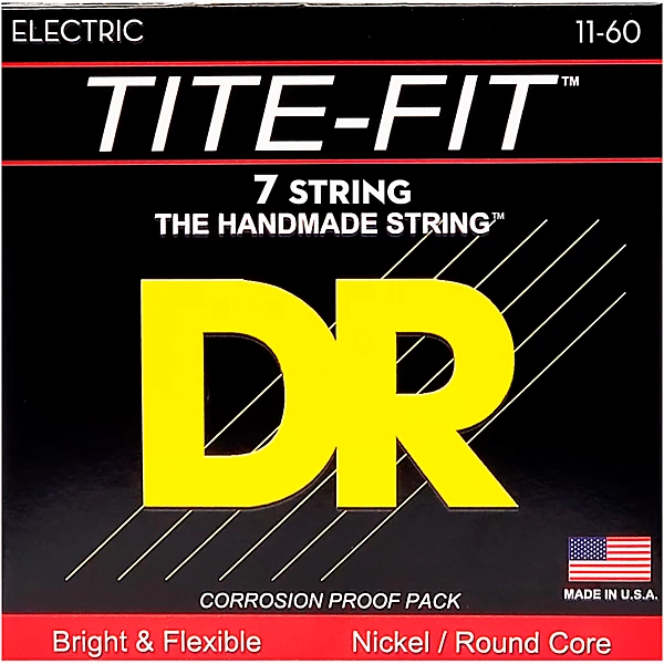 Tite Fit Nickel Plated 7 String Electric Guitar Strings Heavy