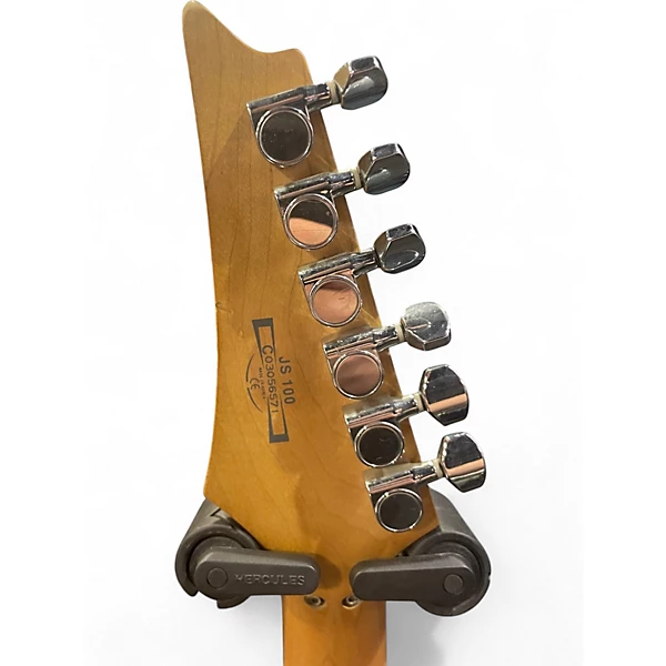 Used Ibanez JS100 Candy Apple Red Solid Body Electric Guitar.gc