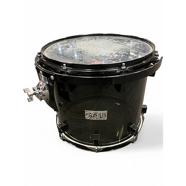 Pork Pie USA Used Pork Pie USA 4 Piece Pig Lite Acrylic Smoke Transparent Drum Kit.gc