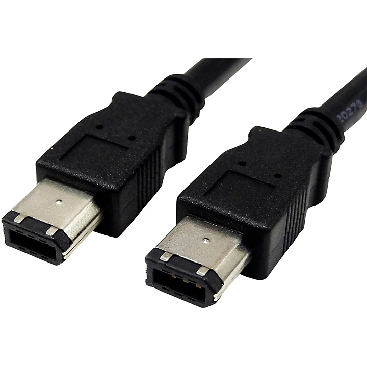 FireWire 400 6 Pin Male to 6 Pin Male Cable 6 ft Black