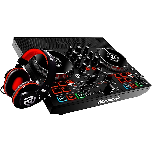 Partymix Live DJ Controller Bundle with Professional Headphones