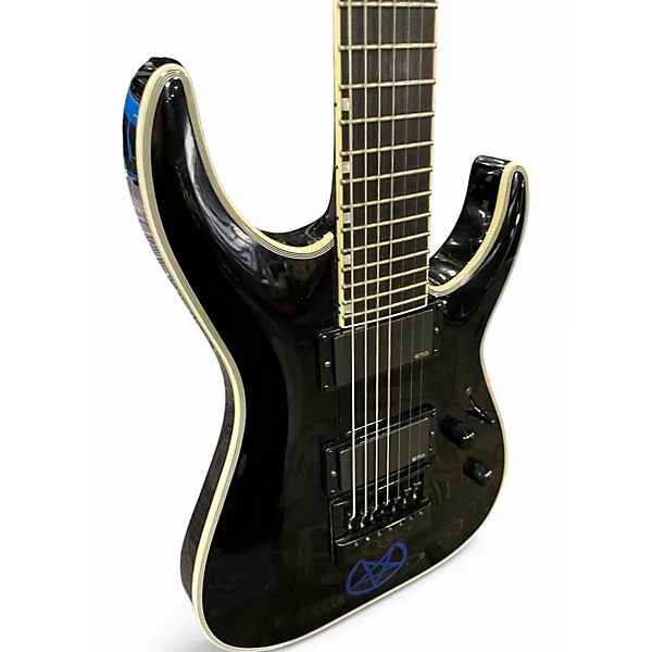 Used ESP LTD MH1000ET Black Solid Body Electric Guitar