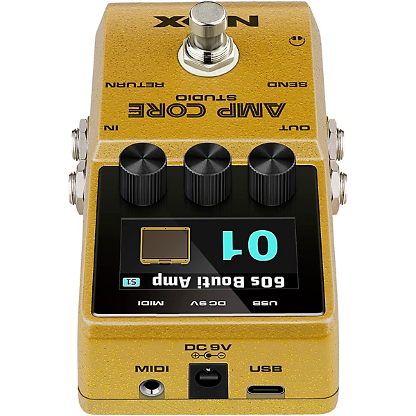 NUX Amp Core Studio Amp Modeling Pedal Gold