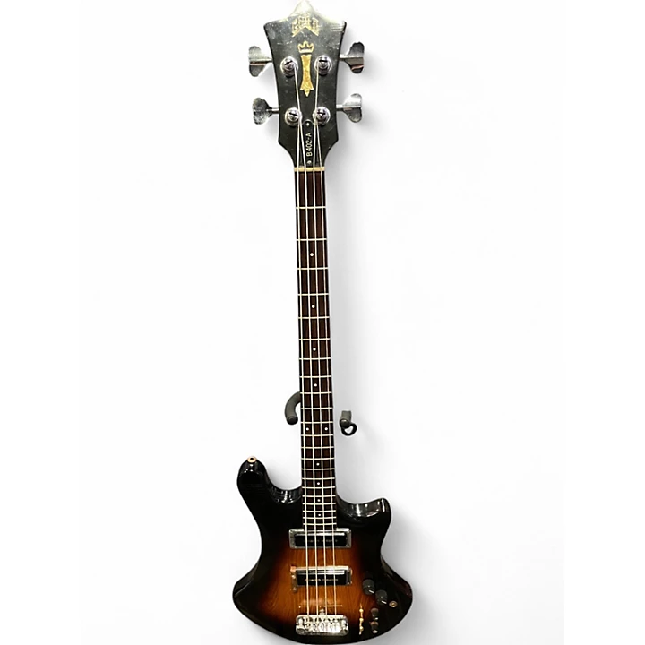 Vintage 1977 Guild B402 A 3 Tone Sunburst Electric Bass Guitar