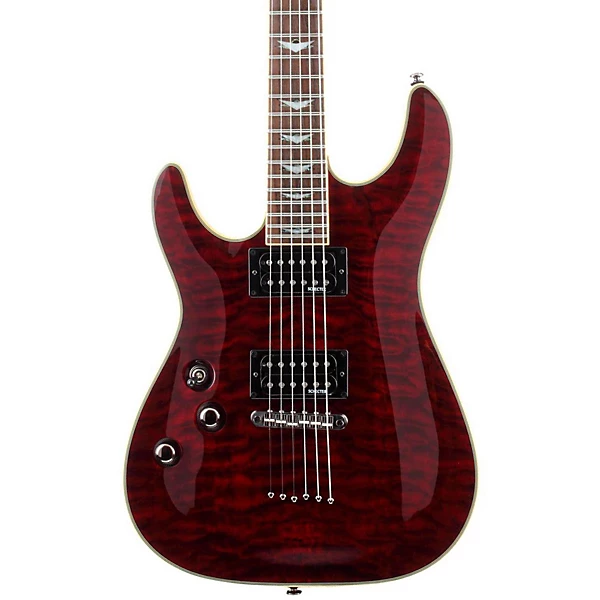 Schecter Guitar Research Omen Extreme 6 Left Handed Electric Guitar Black Cherry