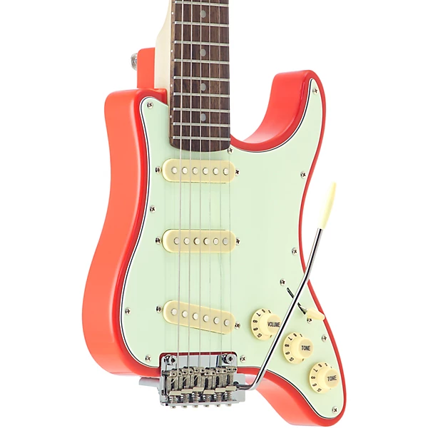 Traveler Guitar Travelcaster Deluxe Electric Travel Guitar Fiesta Red