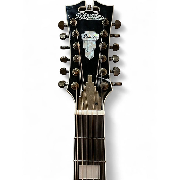 Used D'Angelico Premier Fulton Iced Tea Burst 12 String Acoustic Electric Guitar