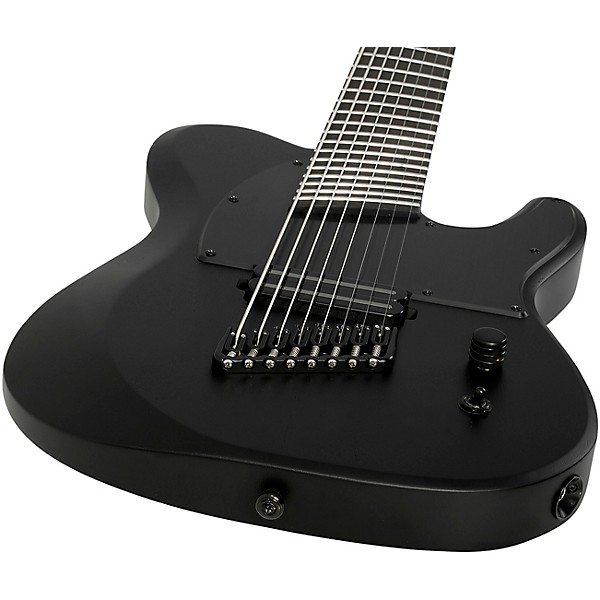 PT 8 MS Black Ops Electric Guitar Satin Black Open Pore