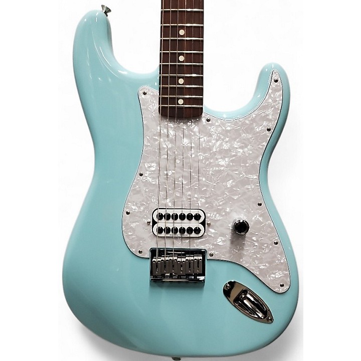Used Fender Tom Delonge Signature Stratocaster Daphne Blue Solid Body Electric Guitar