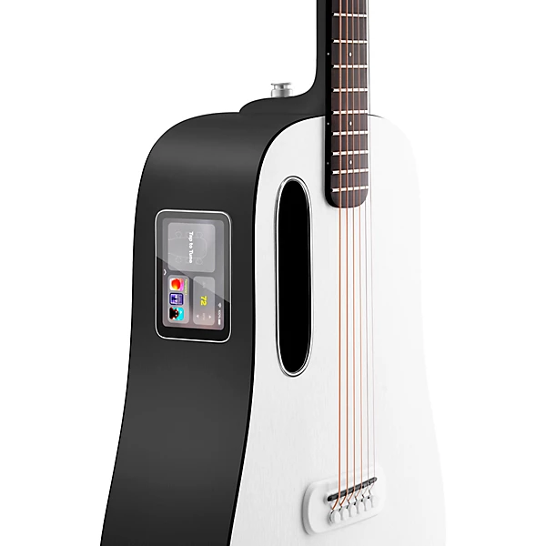 LAVA MUSIC ME PLAY 36 Acoustic Electric Guitar with Lite Bag Level 1 Nightfall Frost White M06305004001000.gc