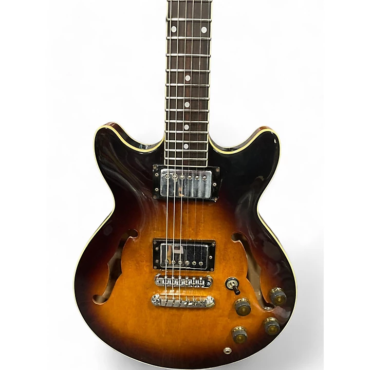 Vintage 1984 Ibanez AM50 Brown Hollow Body Electric Guitar
