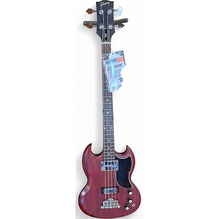 Used 2015 Gibson SG Bass Wine Red Electric Bass Guitar