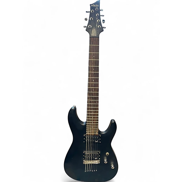 Schecter Guitar Research Used Schecter Guitar Research C7 Deluxe Black Solid Body Electric Guitar