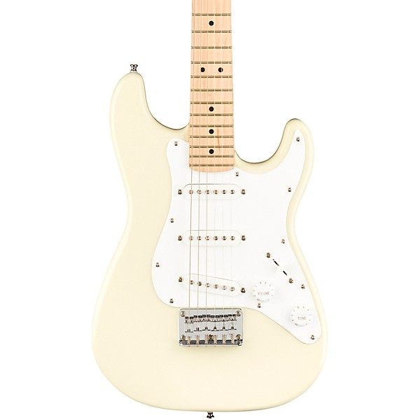 Squier Mini Stratocaster Maple Fingerboard Limited Edition Electric Guitar Olympic White
