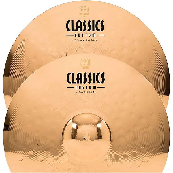 MEINL Classics Custom Powerful Hi Hats   Brilliant 14 in.