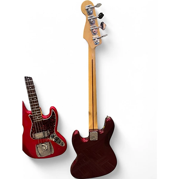 Fender Used 2008 Fender Standard Fretless Jazz Bass Wine Red Electric Bass Guitar.gc